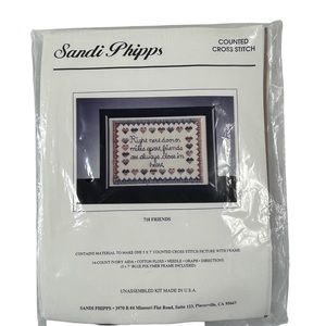 Vintage Sandi Phipps Counted Cross Stitch Kit Unopened NWOT